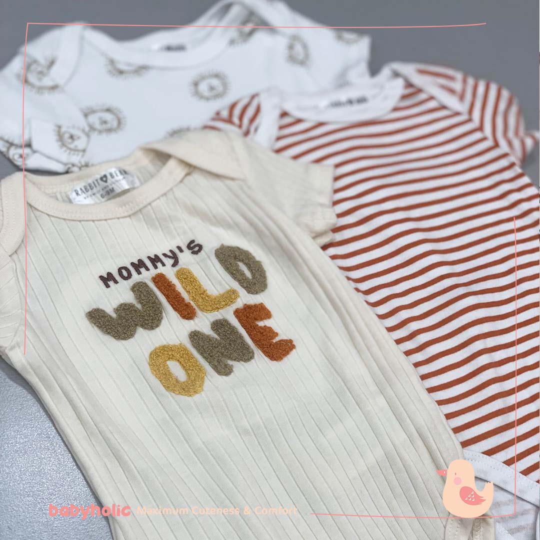 Bodysuit Short Sleeves 3 PCS