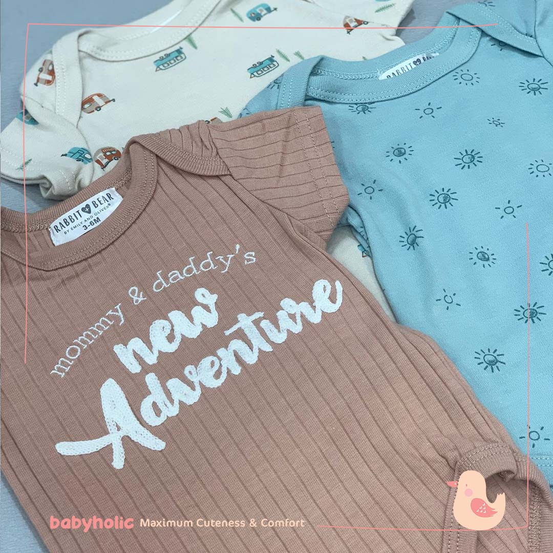 Bodysuit Short Sleeves 3 PCS