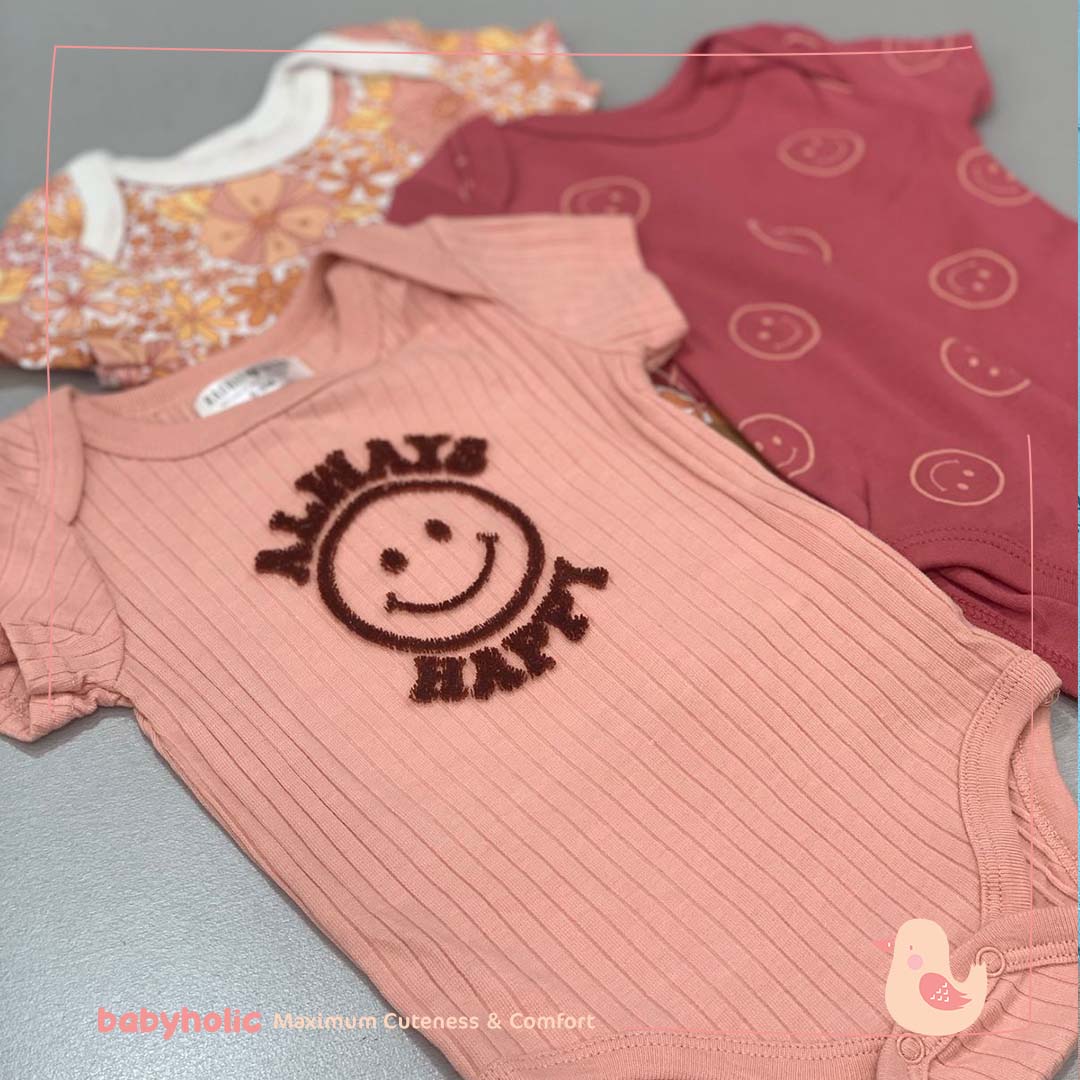 Bodysuit Short Sleeves 3 PCS