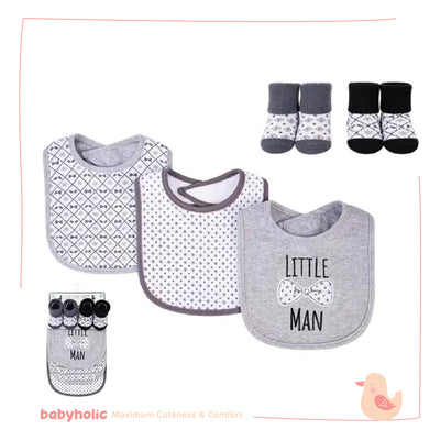 Baby Bibs & Socks Set