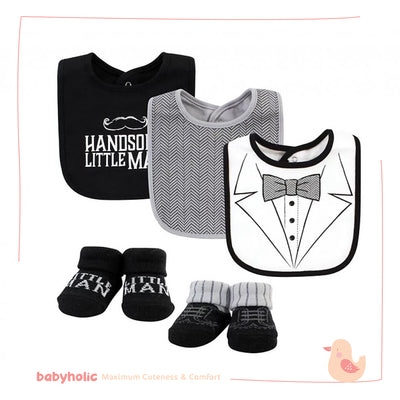 Baby Bibs & Socks Set