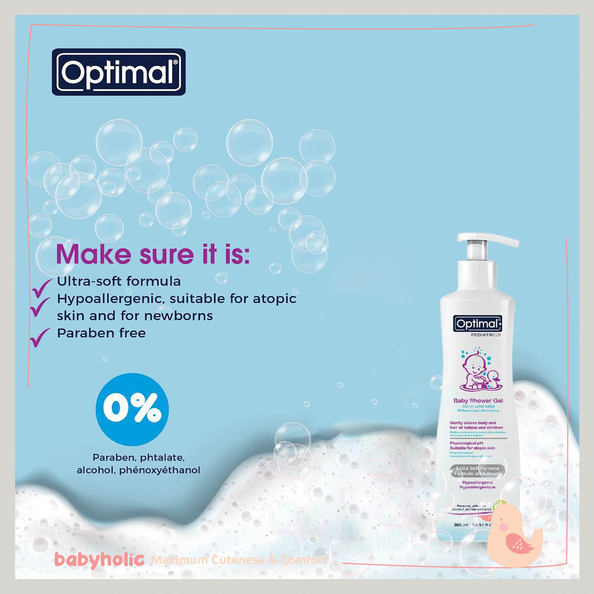 Optimal Baby Shower Gel 300ml