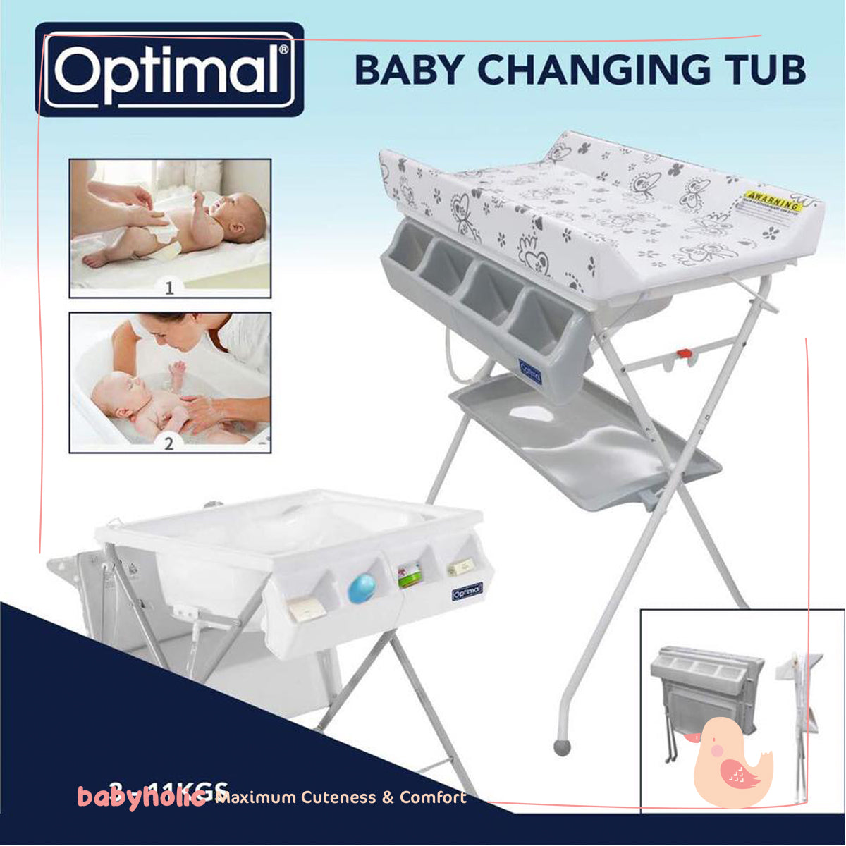 Optimal – Baby Bath & Changing Table