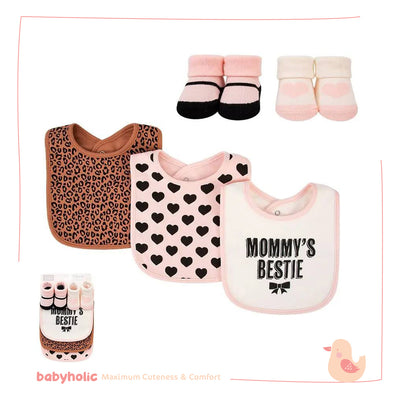 Baby Bibs & Socks Set