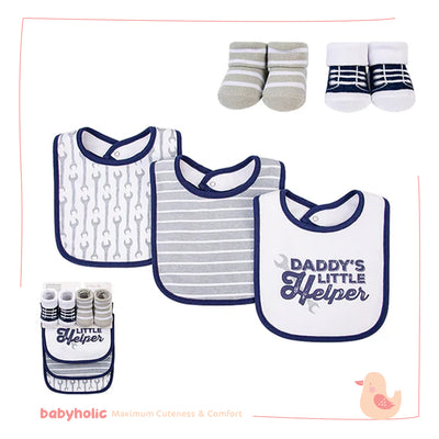 Baby Bibs & Socks Set