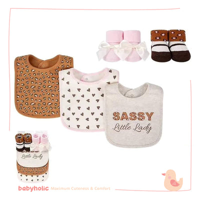 Baby Bibs & Socks Set