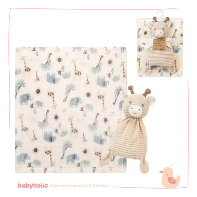 Baby Fleece Blanket with Toy