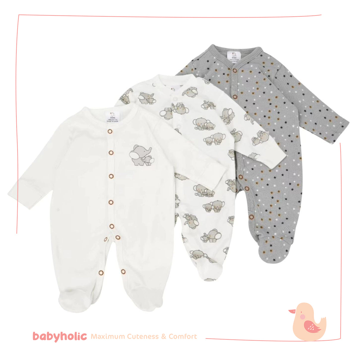 Cotton Overall Set of 3 PCS