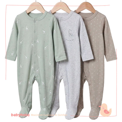 Cotton Overall Set of 3 PCS