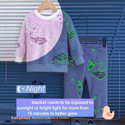 Glow-in-the-Dark Fleece Winter Pajama