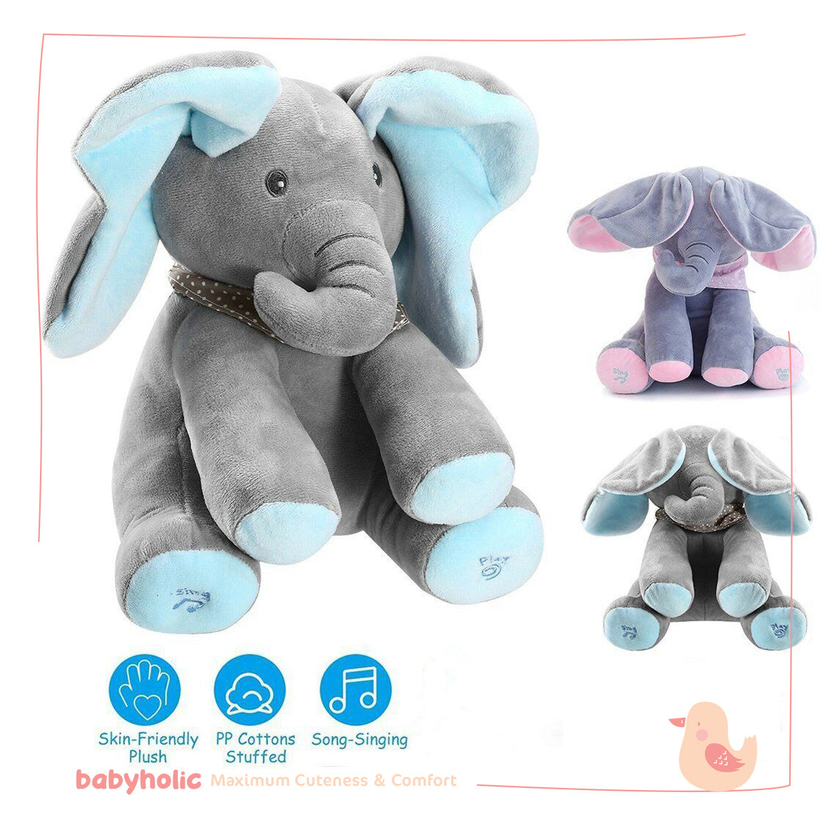 Peek-a-boo Elephant Plush