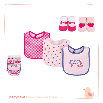 Baby Bibs & Socks Set