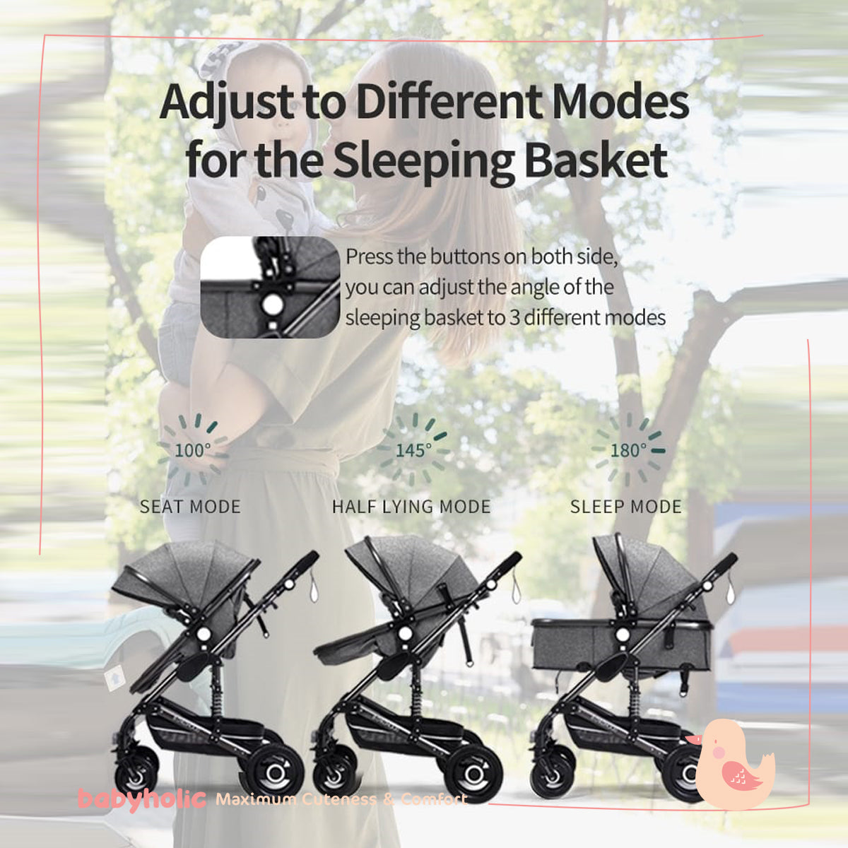 Baby Stroller 3 in 1