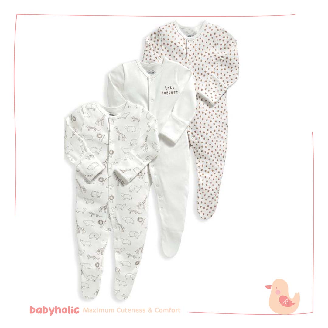 Cotton Overall Set of 3 PCS