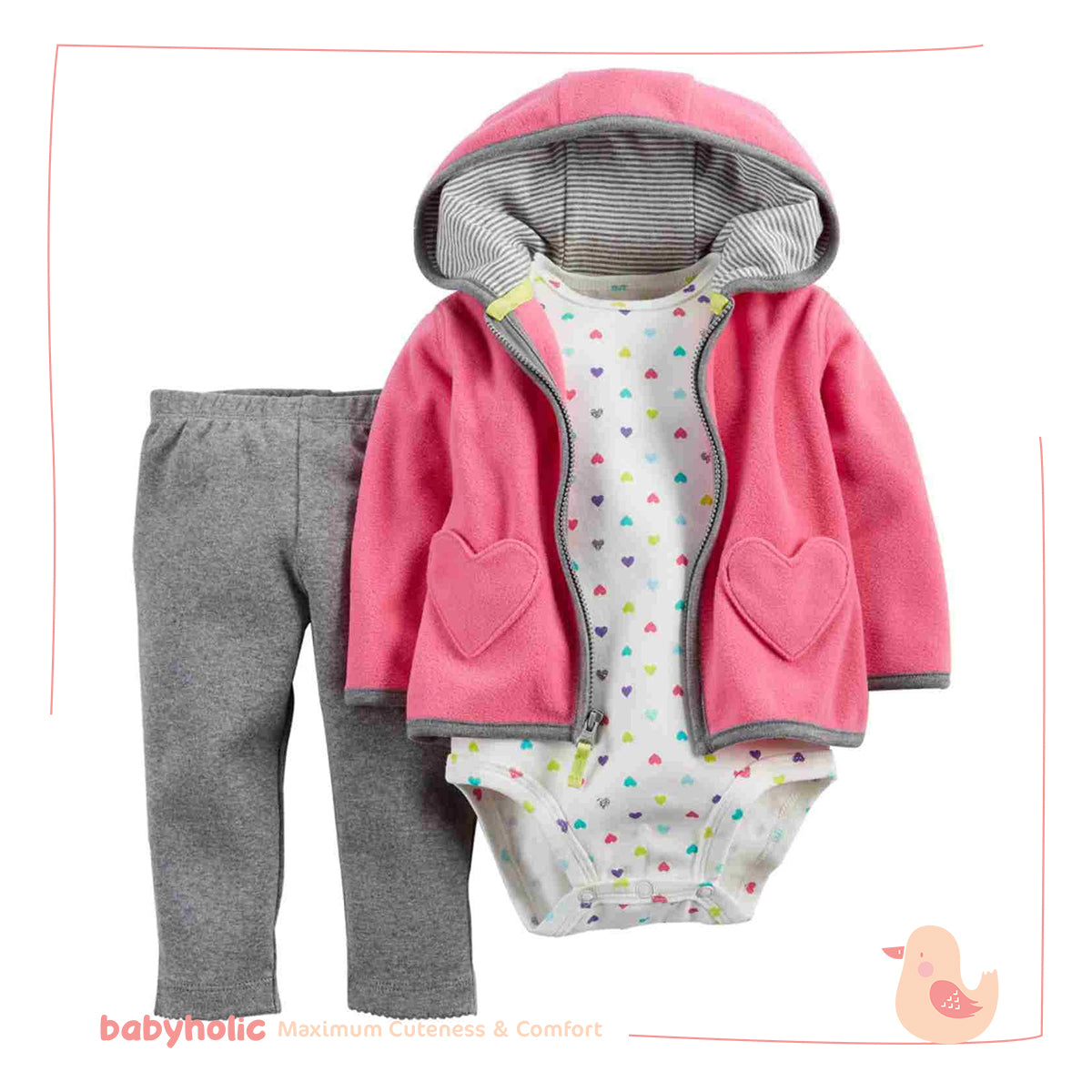 3-Piece Fleece Jacket Set