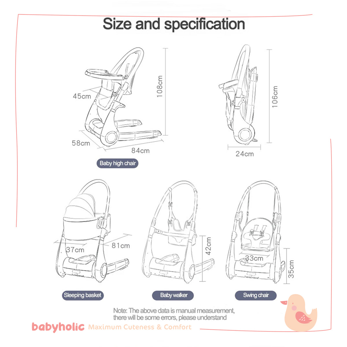 4 in 1  Baby Chair