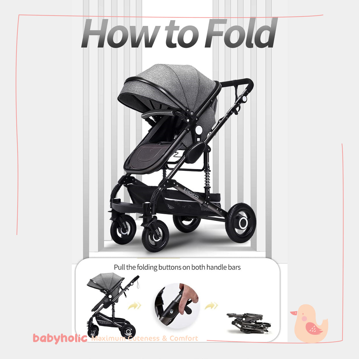 Baby Stroller 3 in 1