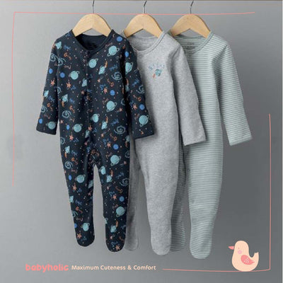 Cotton Overall Set of 3 PCS