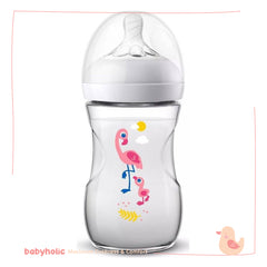 Avent Feeding Bottles Flamingo 1m+ 9oz/260ml