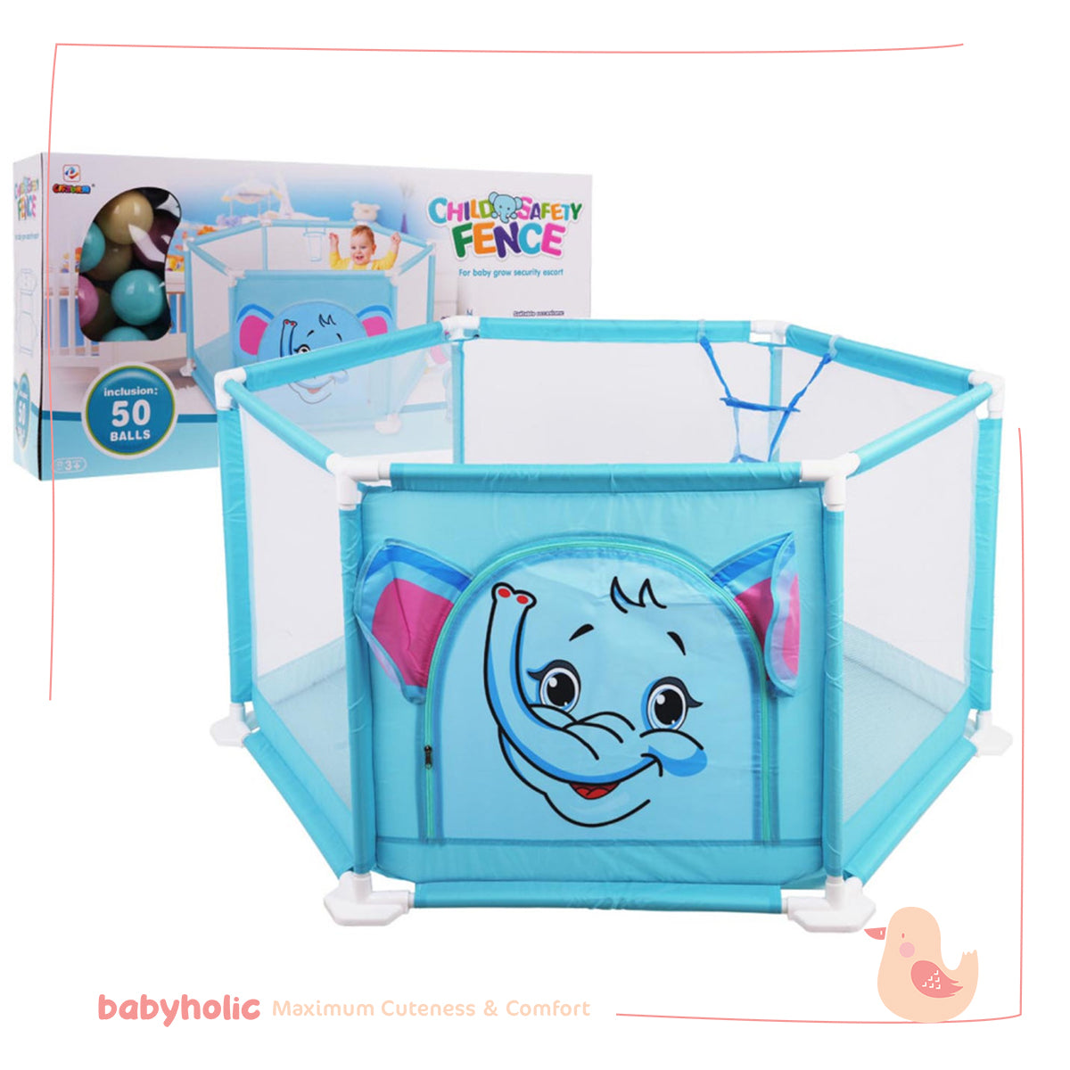 Fence for children with balls