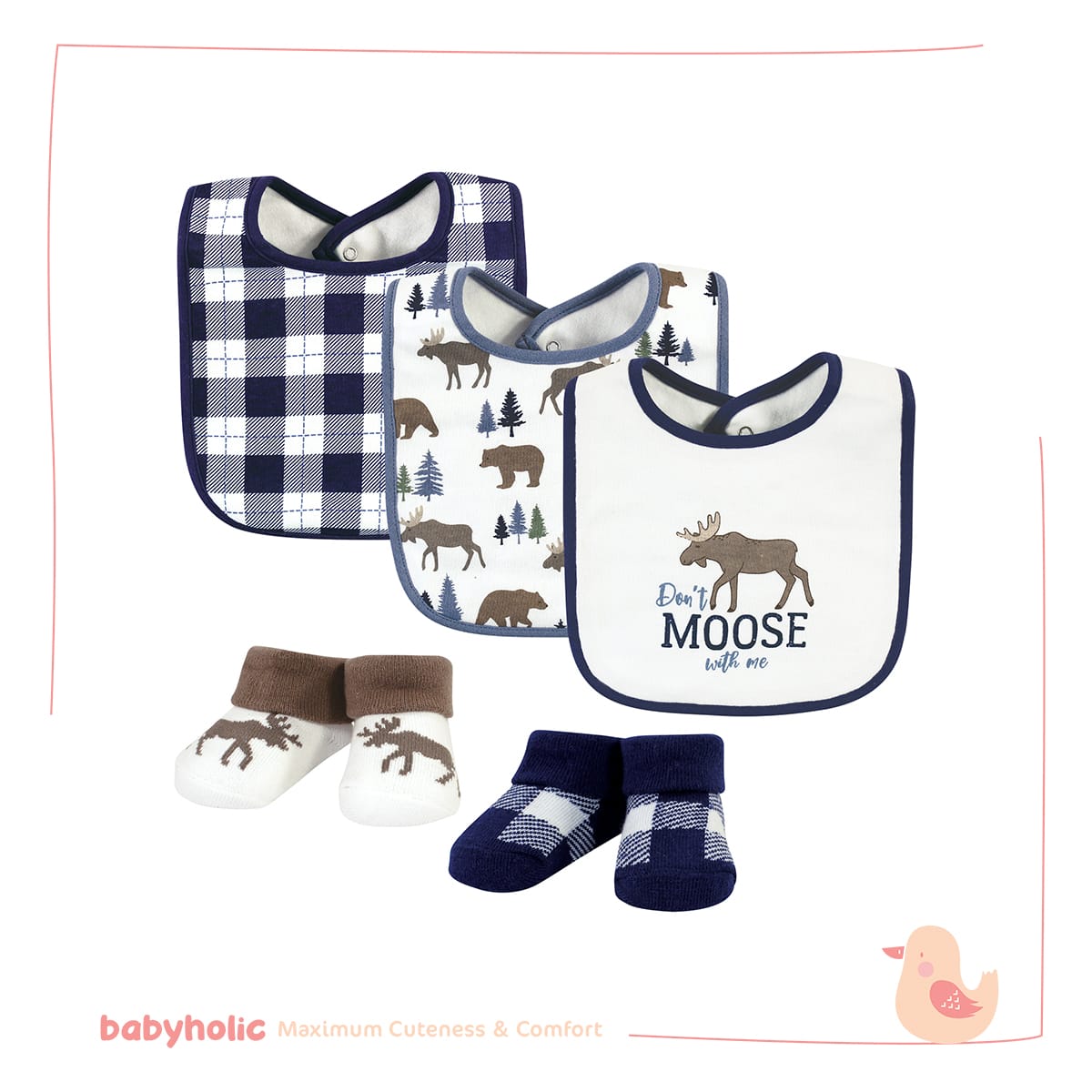 Baby Bibs & Socks Set