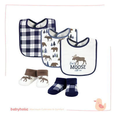 Baby Bibs & Socks Set