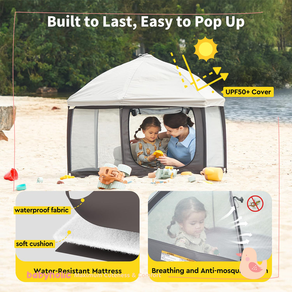 Playpen for children with balls
