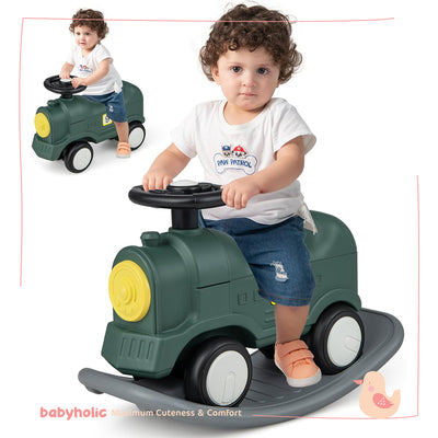 Rocking Horse & Sliding Car 3-in-1