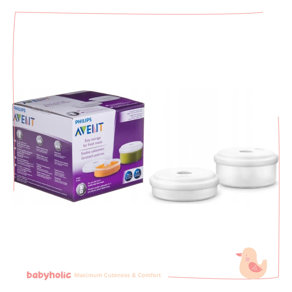 Avent Fresh Food Storage Pots (2 Pack)