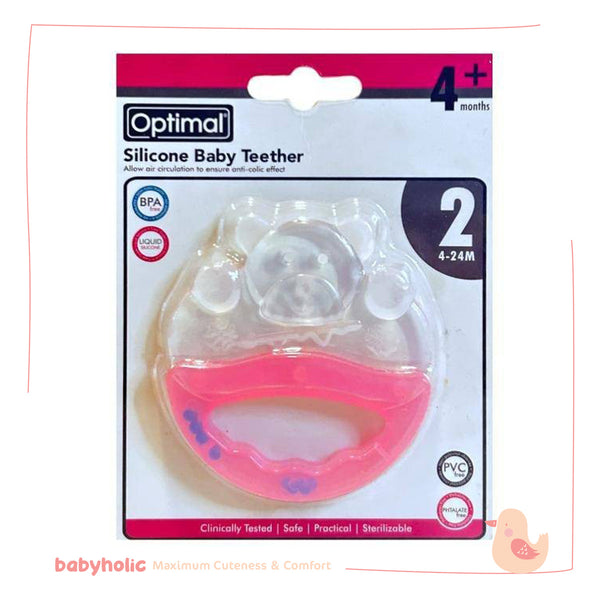 Optimal - Silicone Baby Teether 4m+