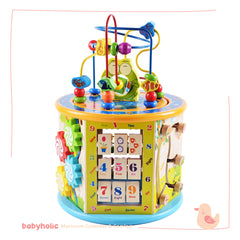 Wooden Activity Cube 8 in 1