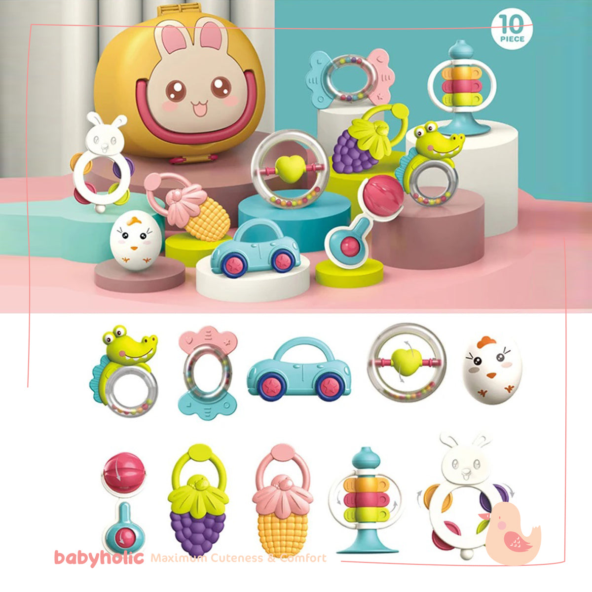 Baby Rattle Toy Set