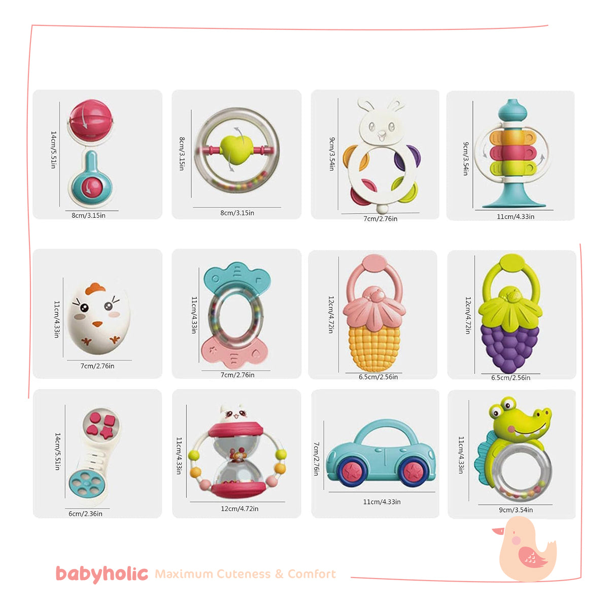 Baby Rattle Toy Set