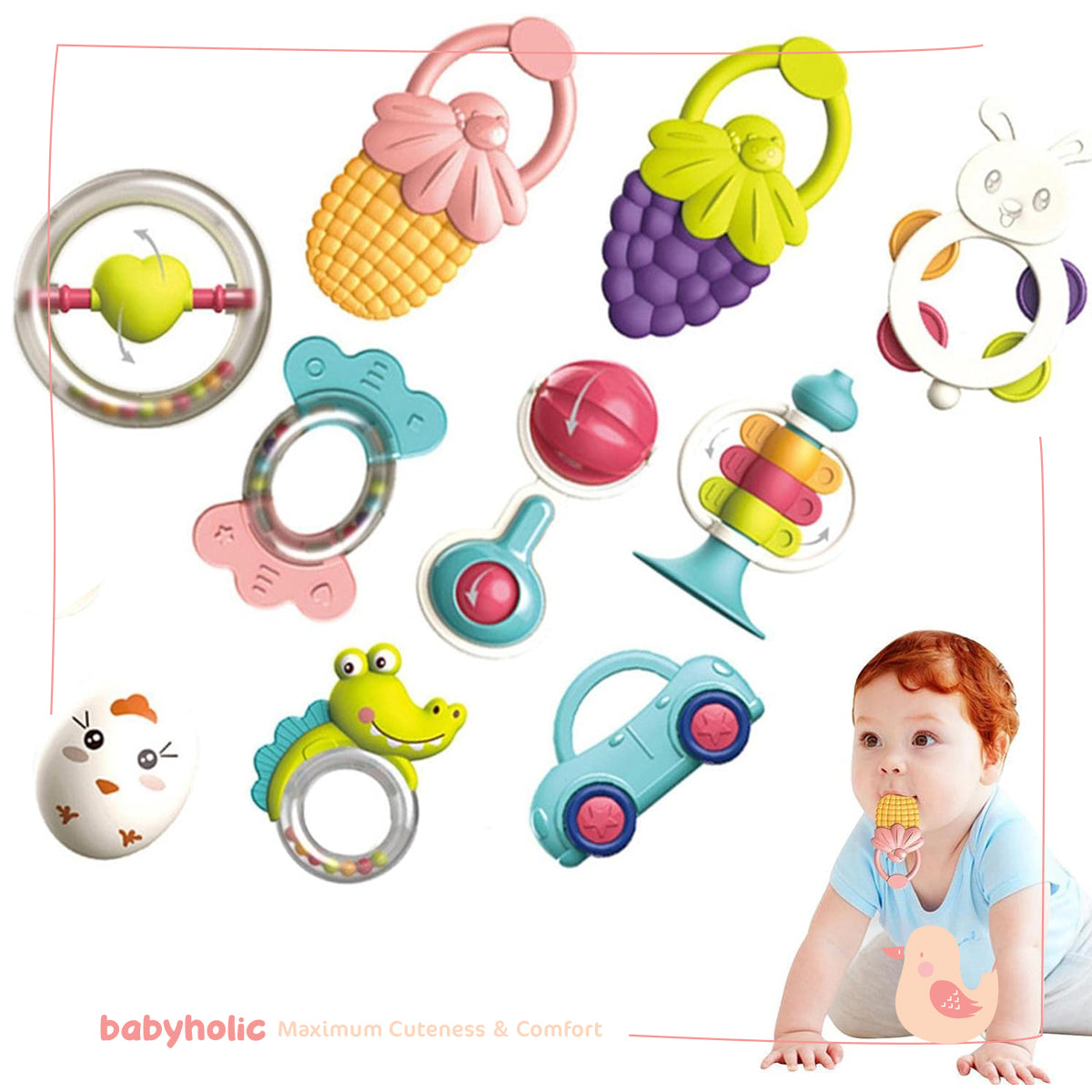 Baby Rattle Toy Set