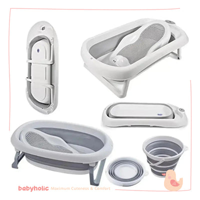 Baby Foldable Bathtub set