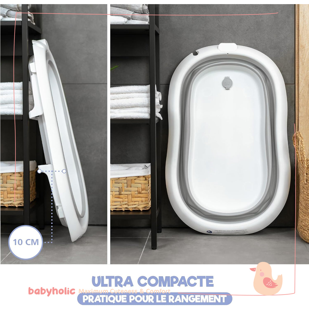 Baby Foldable Bathtub set