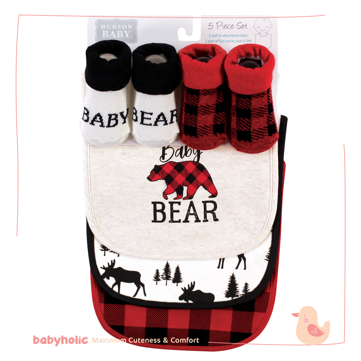 Baby Bibs & Socks Set