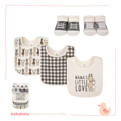 Baby Bibs & Socks Set