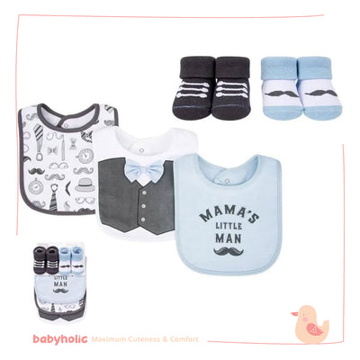 Baby Bibs & Socks Set