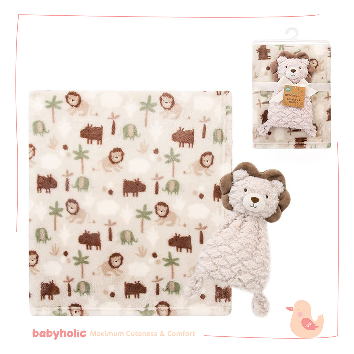 Baby Fleece Blanket with Toy