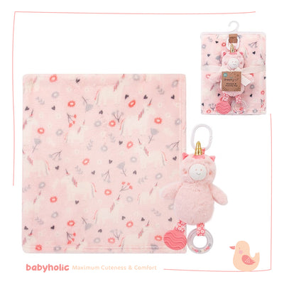 Baby Fleece Blanket with Toy