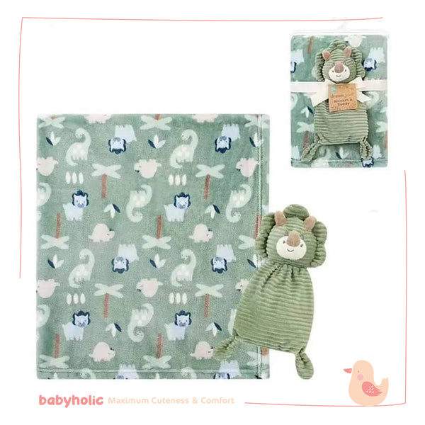 Baby Fleece Blanket with Toy