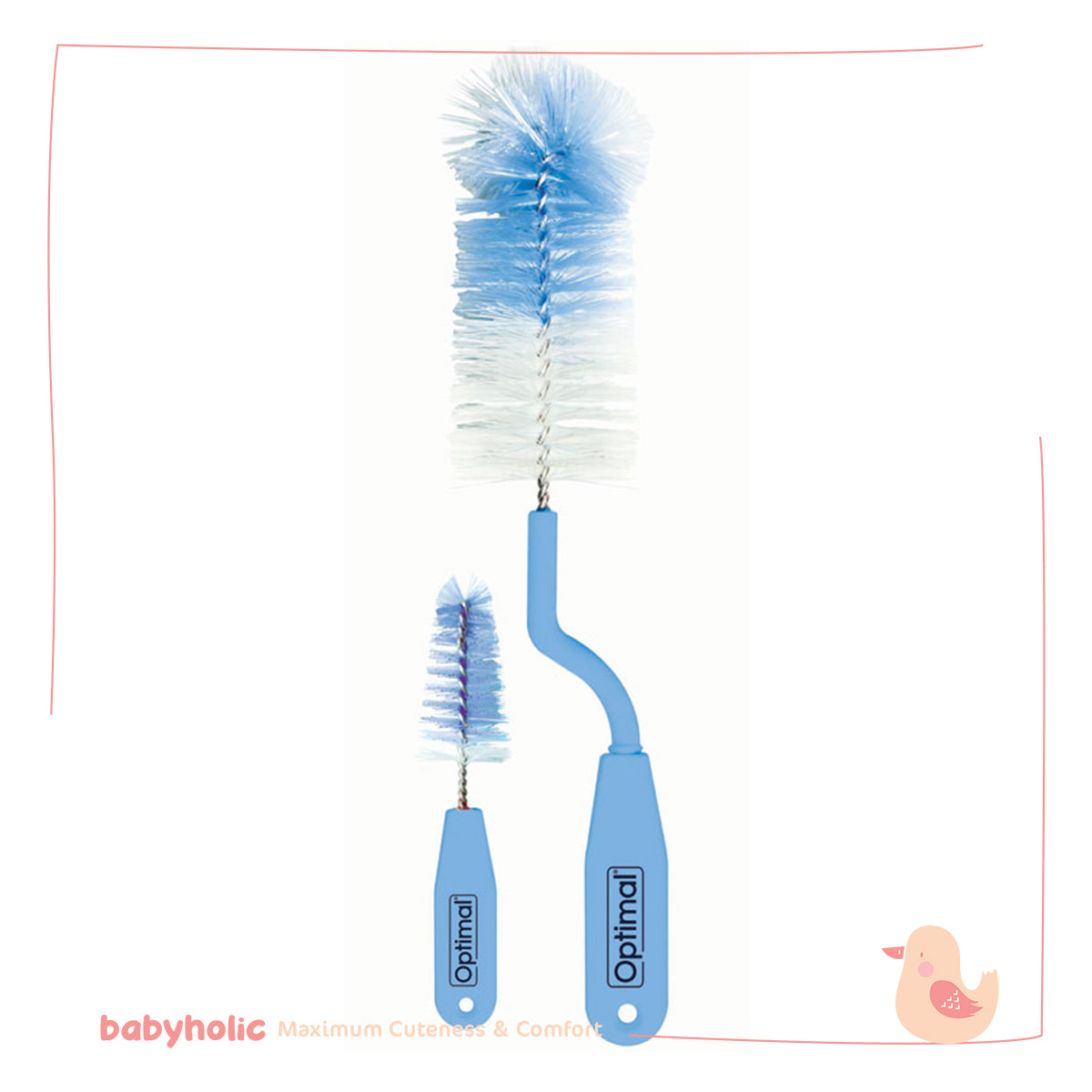 Optimal - Rotary Bottle And Nipple Brush Set
