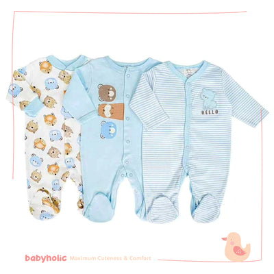 Cotton Overall Set of 3 PCS