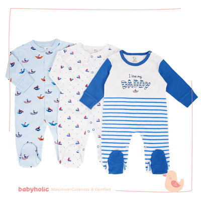 Cotton Overall Set of 3 PCS