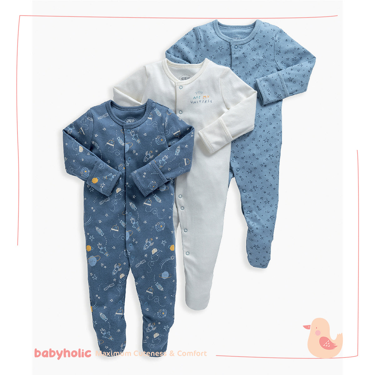 Cotton Overall Set of 3 PCS