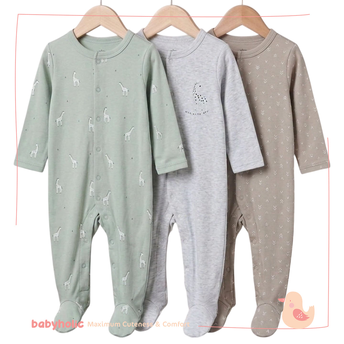 Cotton Overall Set of 3 PCS