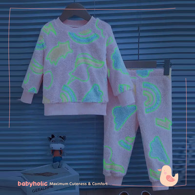 Glow-in-the-Dark Fleece Winter Pajama