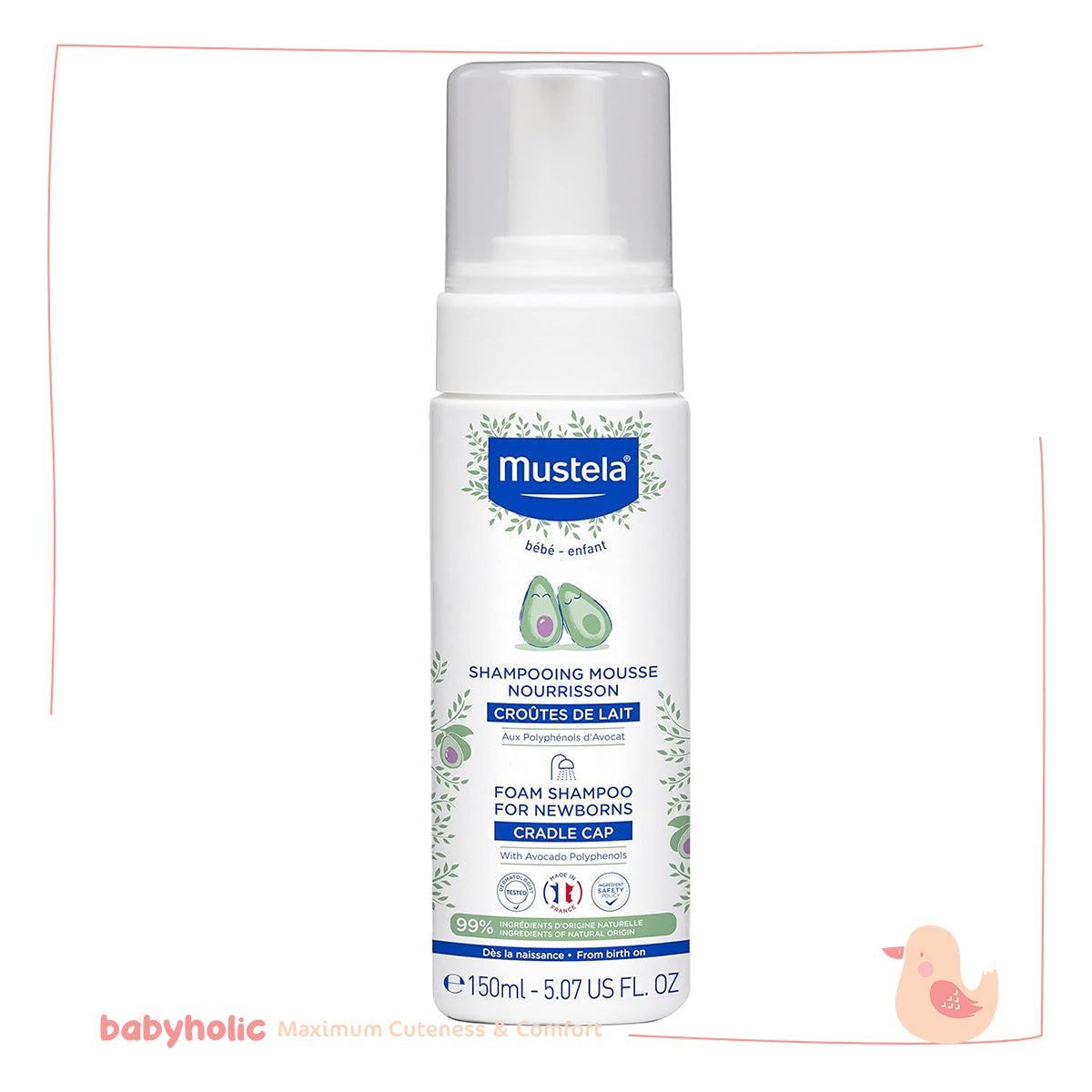 Mustela foam shampoo