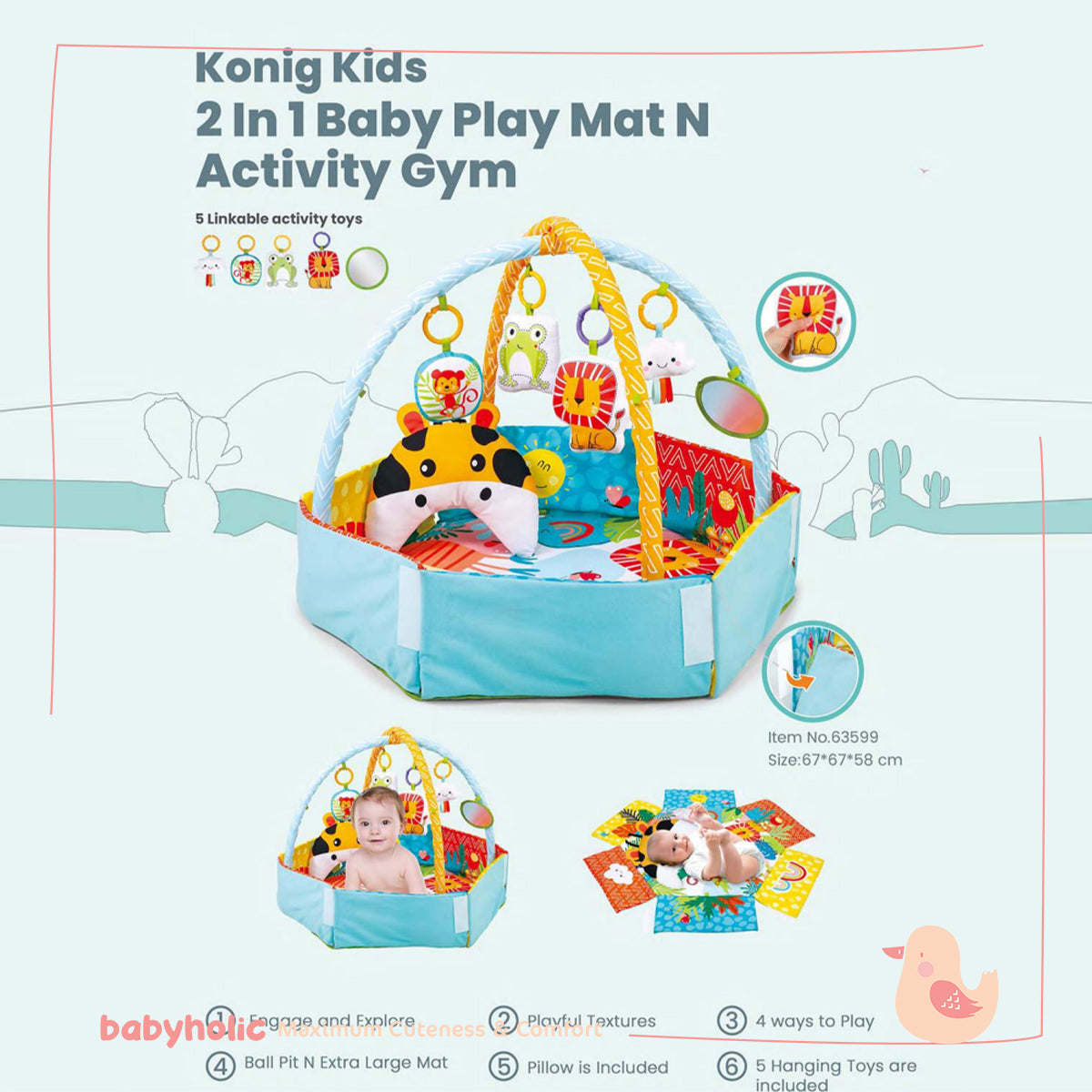 Baby Play Mat Activity Gym